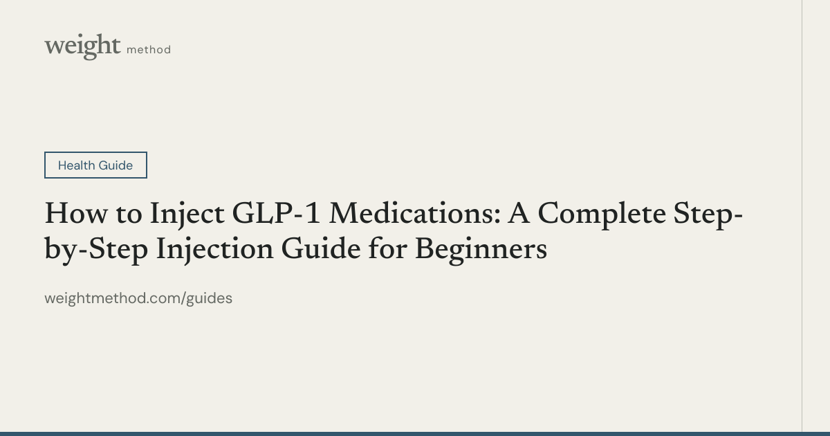 How to Inject GLP-1 Medications: Step-by-Step Guide
