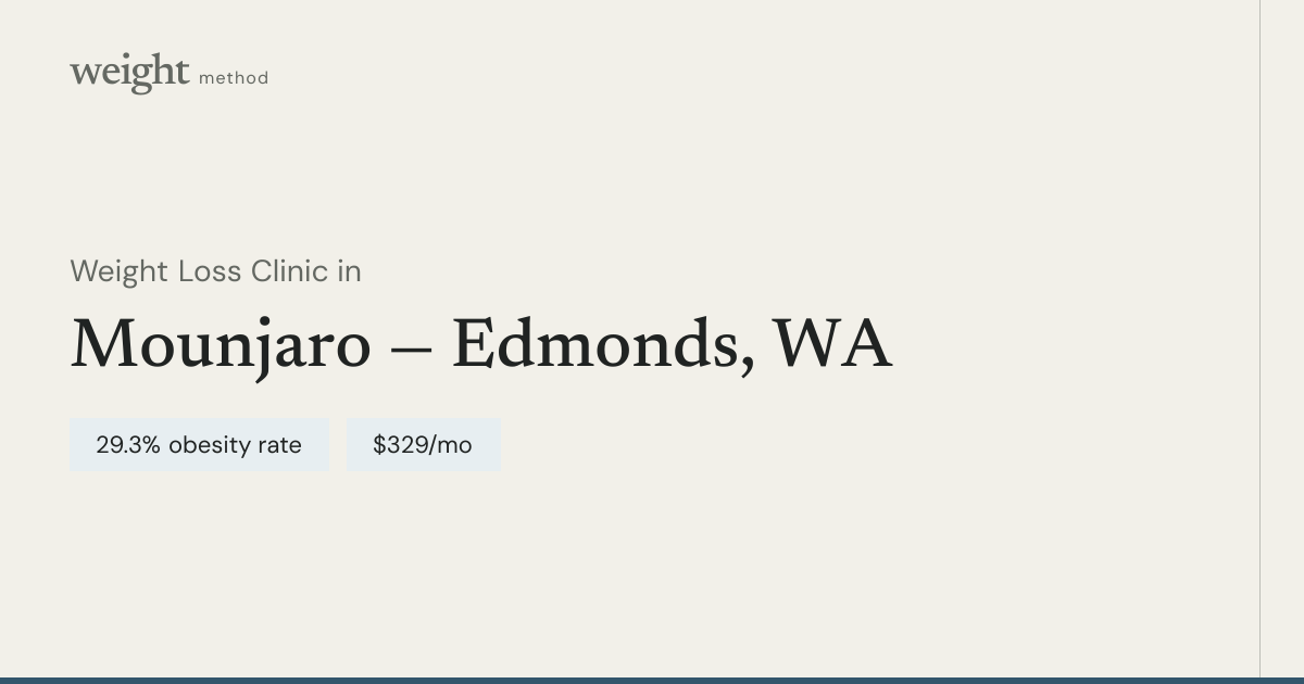 Tirzepatide Treatment in Edmonds | $329/mo