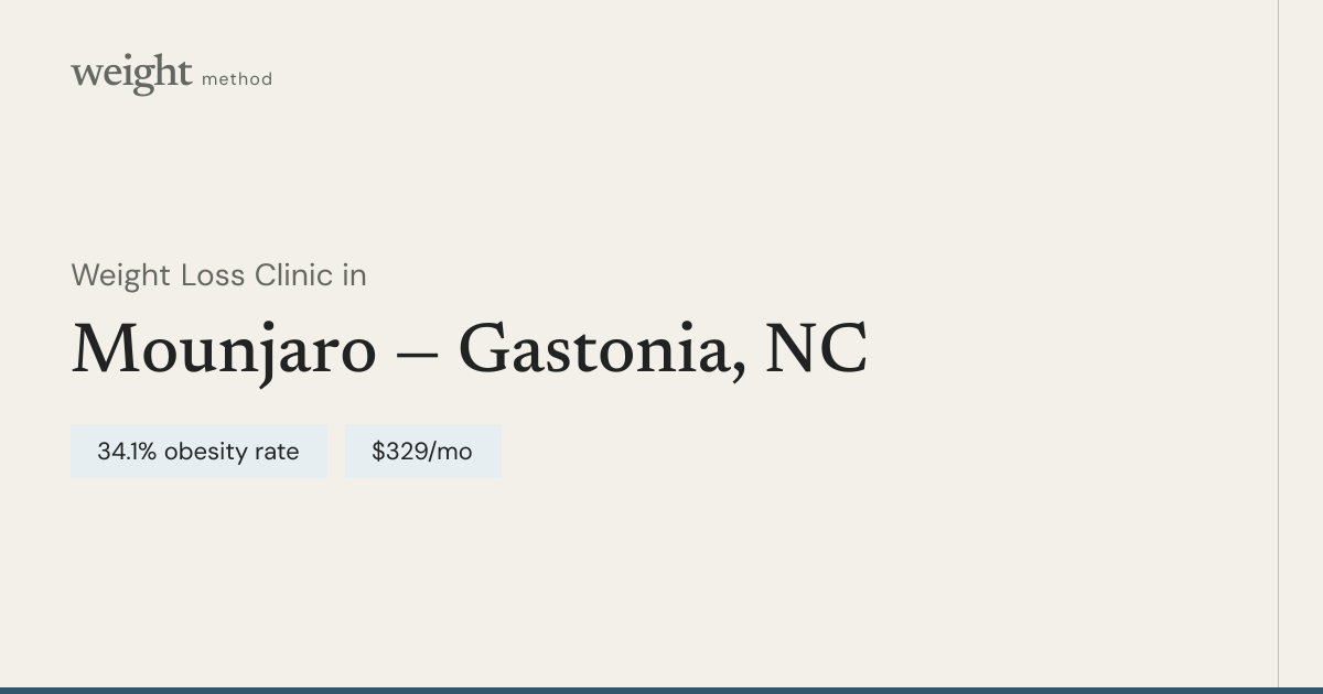 Tirzepatide Online — Gastonia, NC | $329/mo