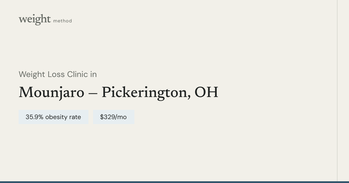 Tirzepatide in Pickerington, OH | From $329/mo