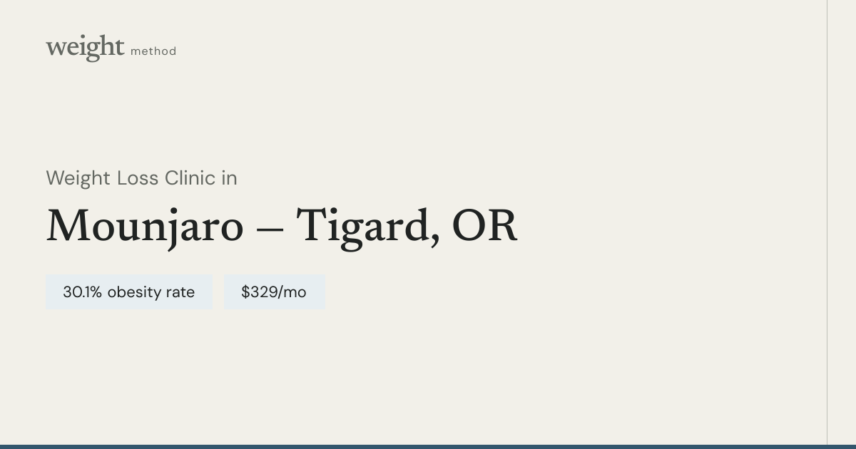 Tirzepatide in Tigard, OR | From $329/mo