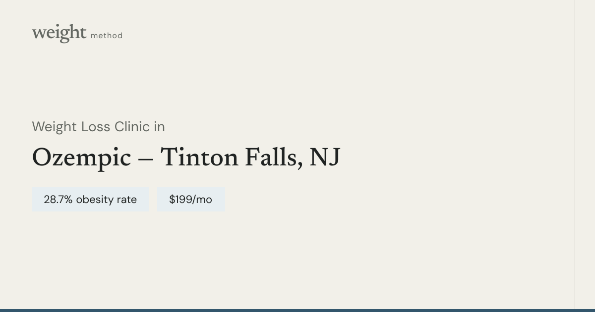 Semaglutide Online — Tinton Falls, NJ | $199/mo