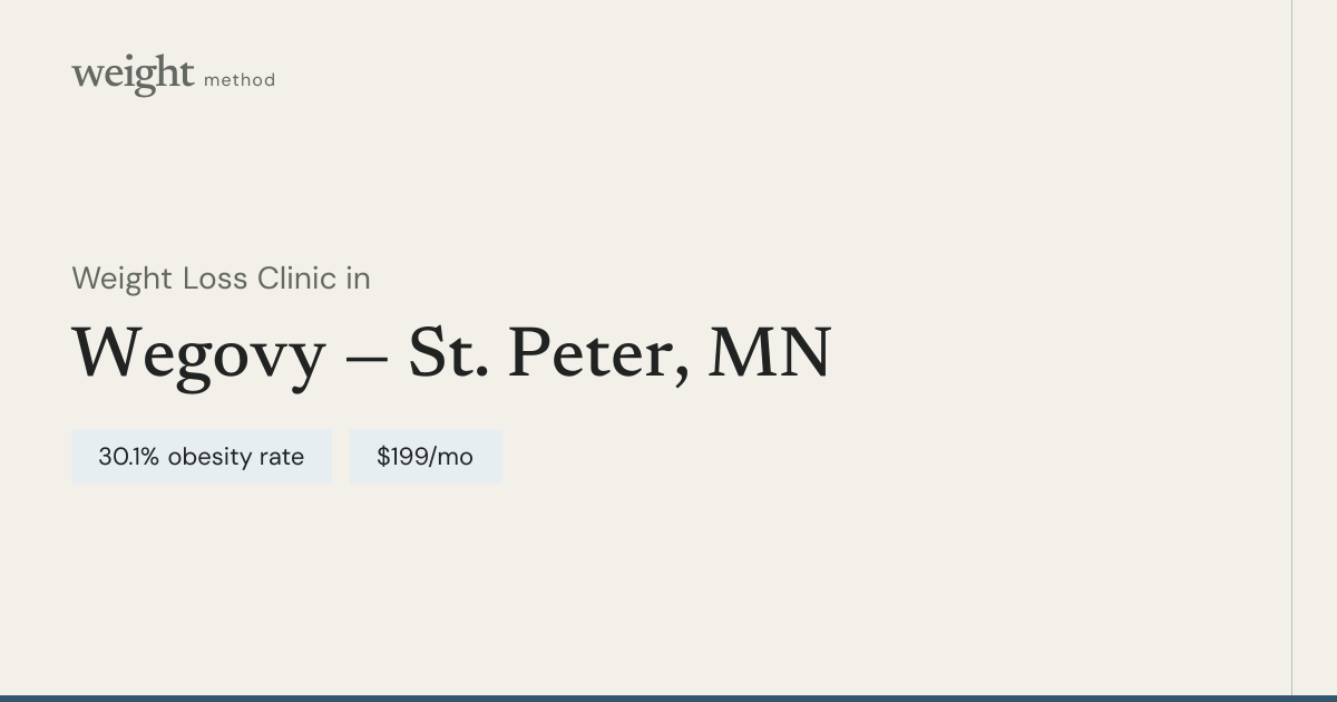 Compounded Semaglutide in St. Peter, MN — $199/mo
