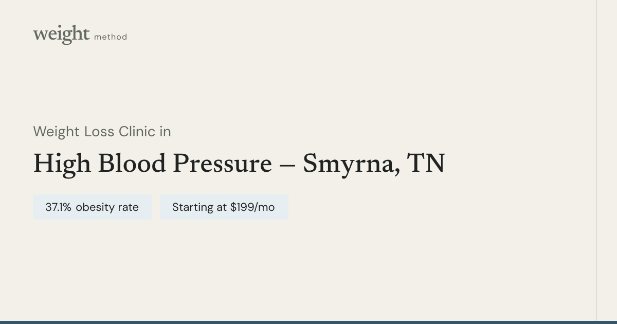 GLP-1 for High Blood Pressure | Smyrna, TN